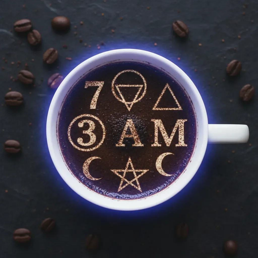 Numbers and shapes in coffee