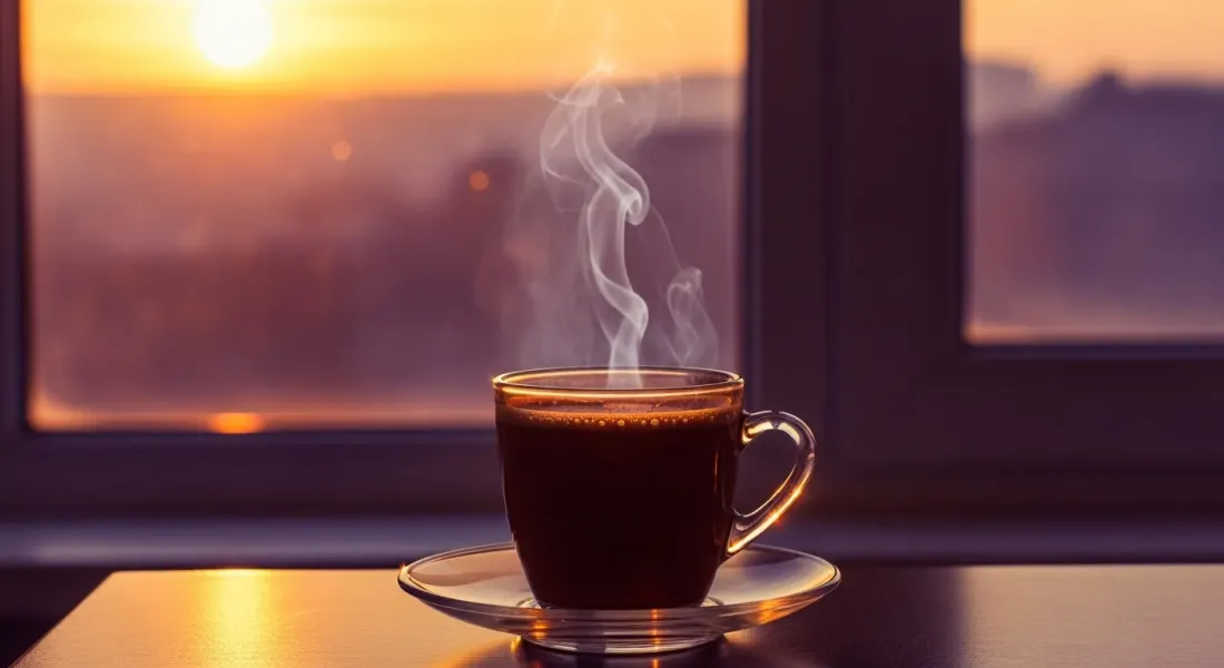 Morning coffee ritual
